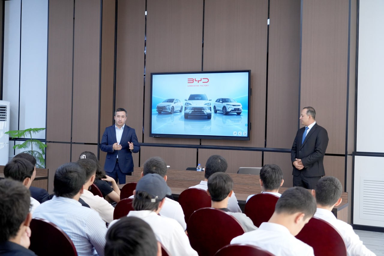 TTPUda BYD Uzbekistan Factory vakili ishtirokida mehmon ma’ruzasi o‘tkazildi